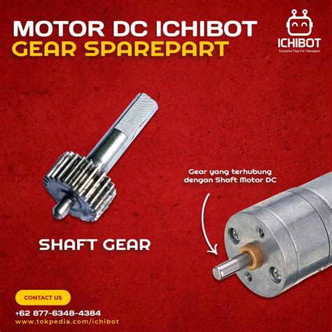 Gear Sparepart Ichibot Motor Dc Mm Gearbox Cadangan Concentric Gear