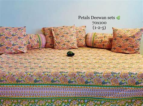 Dewan Set Bolster Covers Bed Sheets Cushion Covers