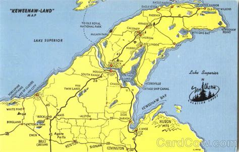 Keweenaw Land Map Michigan