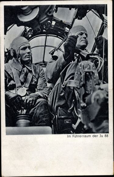 Ansichtskarte Postkarte Im Führerraum des Junkers Ju 88 akpool at