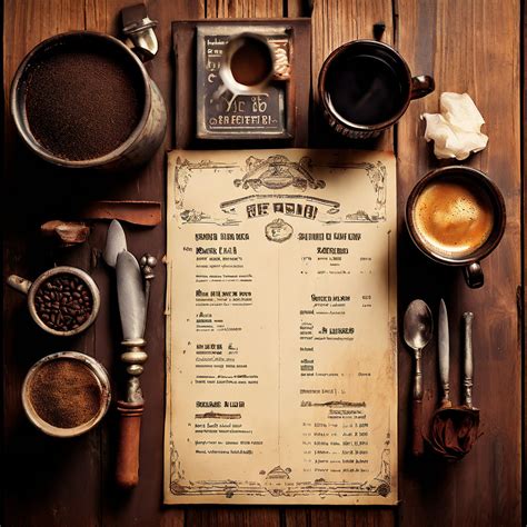 Vintage coffee shop menu by Марат Кортыный - Playground