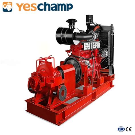 Double Suction Split Case Centrifugal Pump With Diesel Engine For Fire