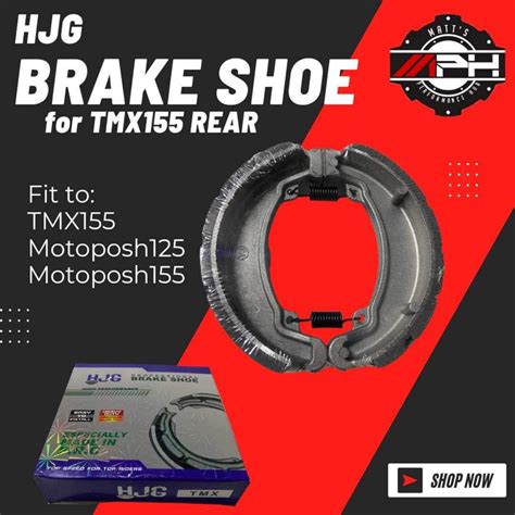 HJG Motorcycle Brake Shoe TMX 155 Rear Shopee Philippines