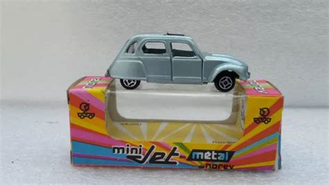 Norev Mini Jet Car France Citroen Dyane Gris Bleu Metalise Quasi Neuf