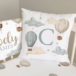 Hot Air Balloon Crib Bedding Set Boy Baby Boy Bedding Hot Air Balloon Nursery Decor Neutral