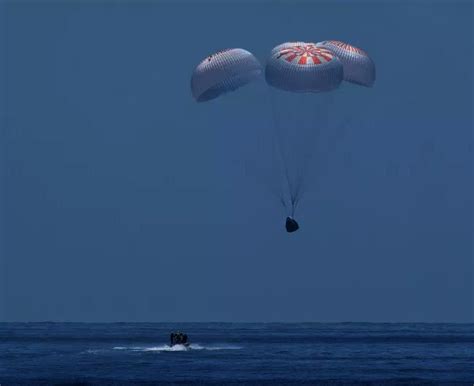 Splash landing of the SpaceX Crew Dragon Mission | One Giant Leap ...