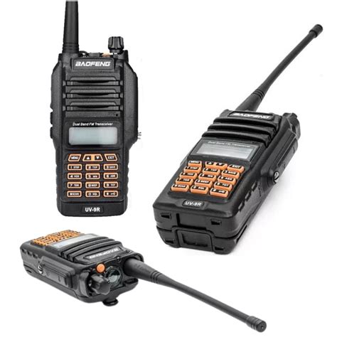 Kit 2 Radio Comunicador Walk Talk Baofeng UV9R Longo Alcance Dual Band