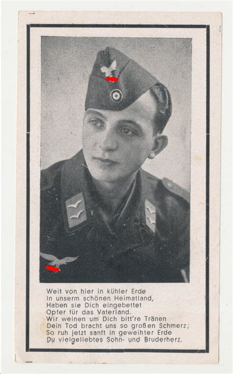 Sterbebild Fallschirmjäger Georg Sperl gefallen 24 Dezember 1944 im