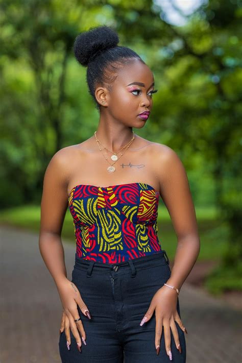 African Print Top Tunu Prints Two Piece Corset Top Bustier Corset