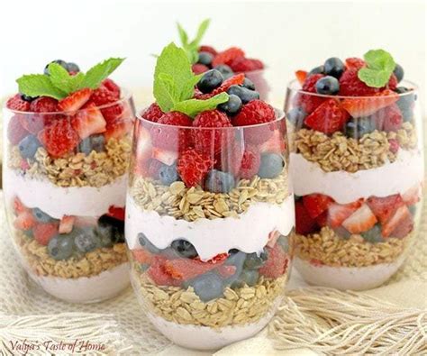 Berry Greek Yogurt Granola Parfait Valya S Taste Of Home Recipe