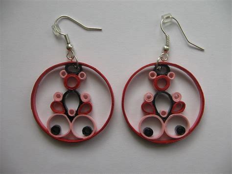 handmade quilled earrings by Kamila Koucká for sale Quilled jewellery