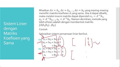 ALJABAR LINEAR ELEMENTER 12 Hasil Lebih Lanjut Pada SPL YouTube