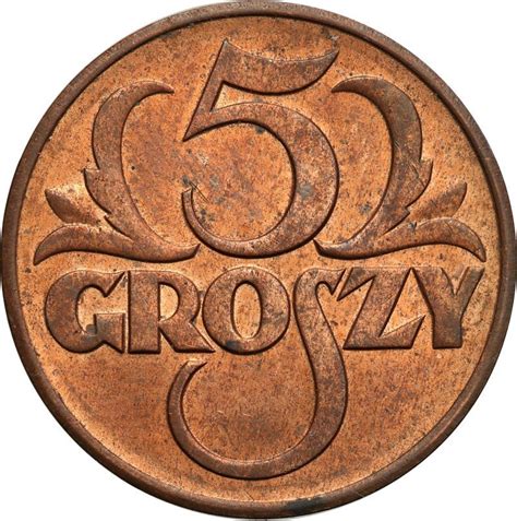 5 Groszy 1938 St 1 Archiwum Niemczyk Pl