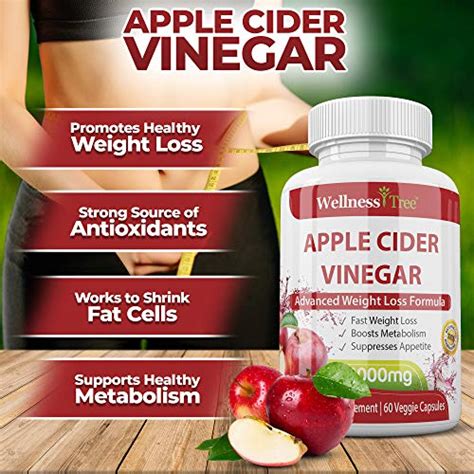 Apple Cider Vinegar Capsules Extra Strength 3000mg Apple Cider Vinegar Pills For Weight Loss