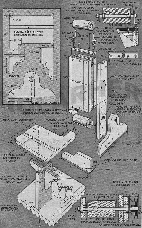 Belt Sander Plans • Woodarchivist