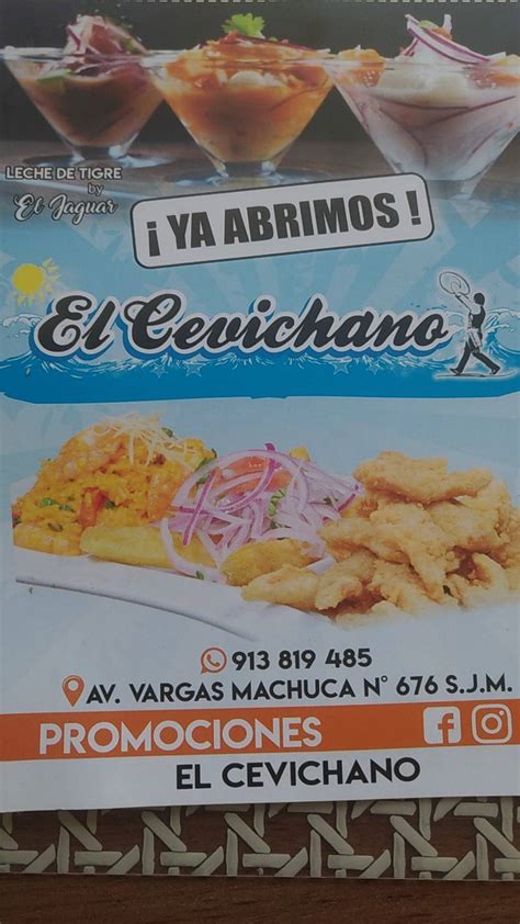 Carta De Barra El Cevichano La Molina