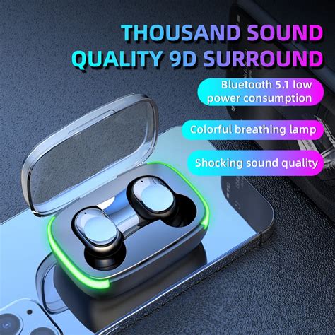 New Y60 Tws Bluetooth Earphone Wireless Headphones Earpod Earbuds Gaming Headsets For Apple