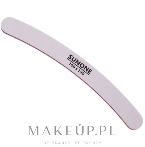 Sunone Banana Nail File Pilnik 100 180 banan biały 10 sztuk