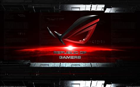 Republic Of Gamers Rog Theme For Windows 10 By Annavarj On Deviantart