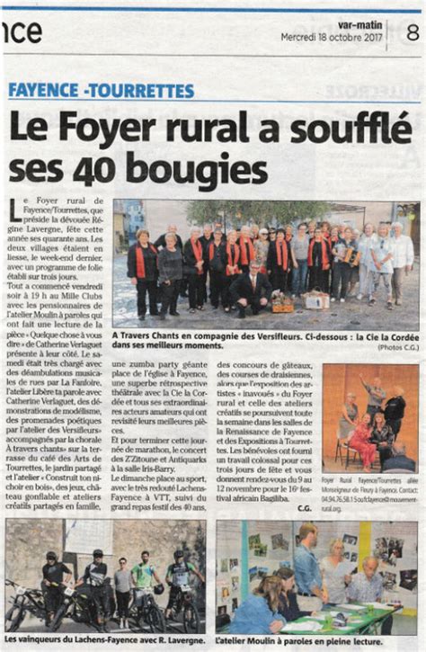 Press Book Chorale A Travers Chants Fayence