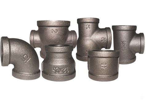 Durable Black Metal Pipe Fittings , Socket Weld Pipe Fittings ISO7/1 Thread