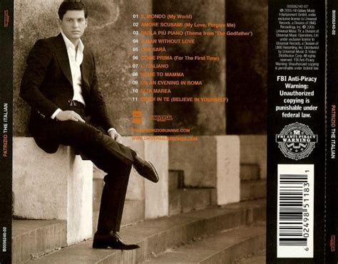 Cd Patrizio Buanne The Italian Importado Us Colecionadores