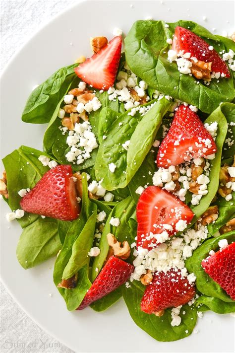 Strawberry Spinach Salad - Sum of Yum