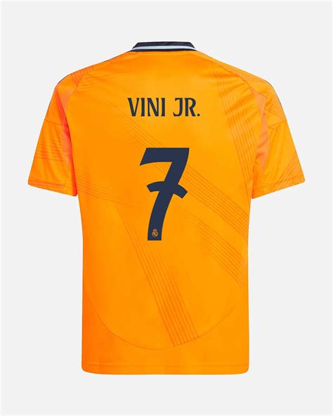 Camiseta 2ª Real Madrid 20242025 Vini Jr Para Niño