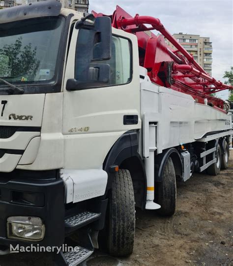 Pompa Do Betonu Kcp Cx Na Podwoziu Mercedes Benz Axor Na