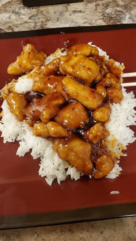 Made Homemade Honey Chicken With Jasmine Rice R Foodporn