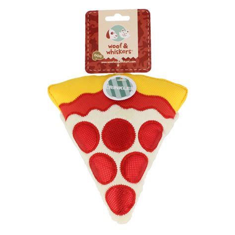 Woof And Whiskers Pepperoni Pizza Slice Plush Dog Toy Shop Dogs At H E B