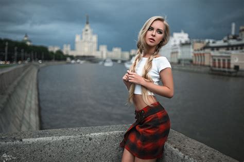 Blonde Women Georgy Chernyadyev Face Victoria Pichkurova Portrait