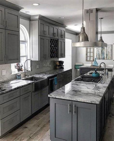 (paid link) grey kitchen cabinets like white countertops # ...