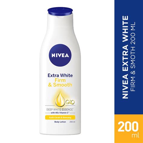 Nivea Body Lotion Extra White Firm And Smooth 200ml Shopee Indonesia