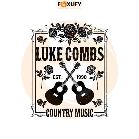 Vintage Luke Combs Country Music Luke Combs Retro 90s Svg