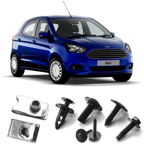 Jogo Kit Grampo Presilha Fixa O Fixar Parachoque Dianteiro Ford Ka