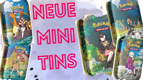 Wir öffnen Mini Tins von Zenit der Könige Pokemon Booster Opening