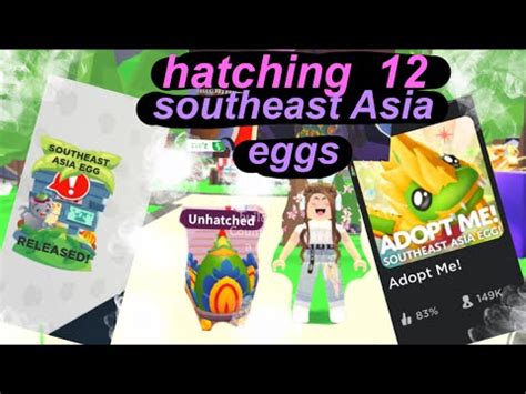 Hatching Of The New Southeast Asia Egg In Adopt Me Youtube