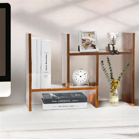 Wooden Desktop Shelf