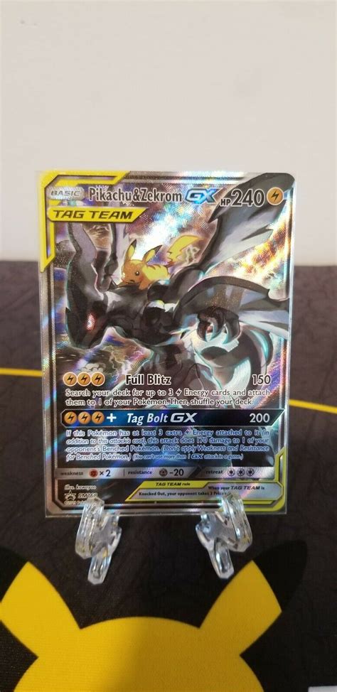 Pikachu Zekrom Tag Team GX Alternate Full Art Promo SM168