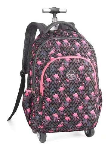 Mochila Flamingo 360º Wheels con correa trasera Up4you 51278