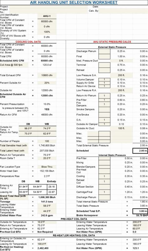 Hvac Residential Load Calculation Worksheet