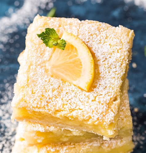 Creamy Lemon Bar Recipe Perfect Spring Dessert The Chunky Chef