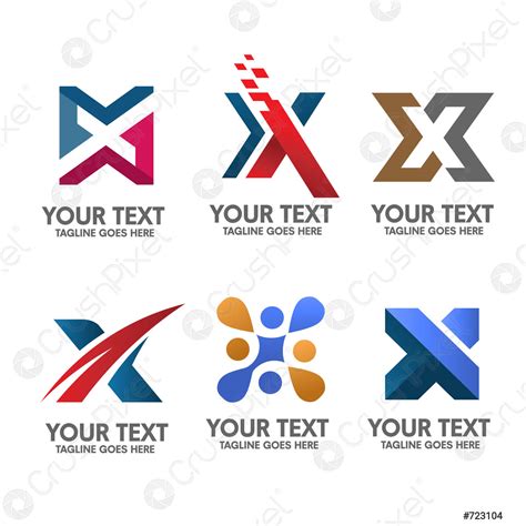 Letter x logo vector - stock vector 723104 | Crushpixel