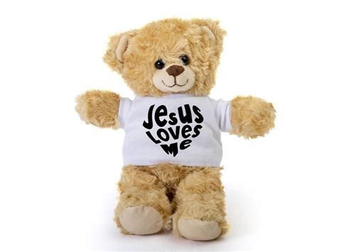 Christian Affirmation Bear Christian T For Herjesus Loves Me Bear