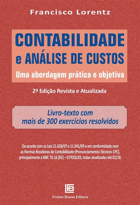 Livro Contabilidade E Análise De Custos Livros De Administração