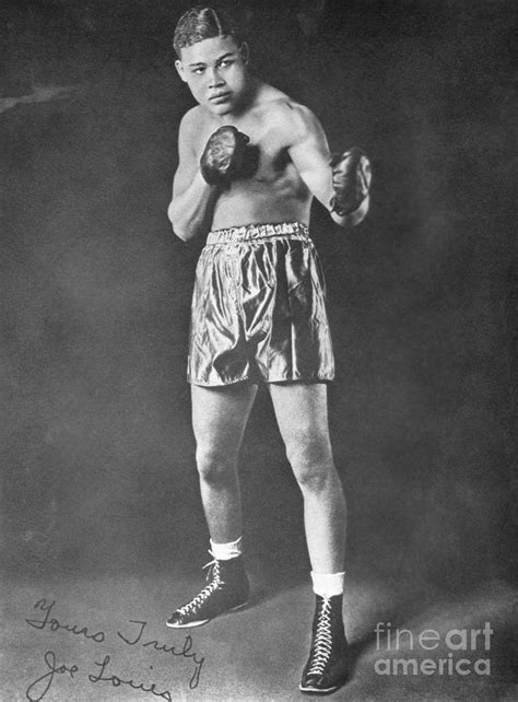 Joe Louis In Fighting Pose By Bettmann