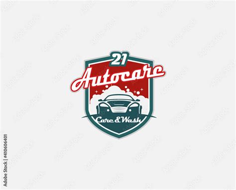 Cars with shield logo design concept illustration usable for Auto care ...