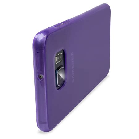 Olixar FlexiShield Samsung Galaxy S6 Edge Plus Gel Case Purple