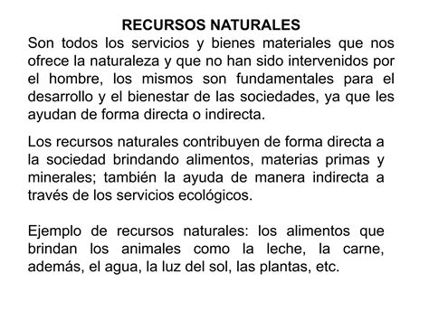 Recursos Naturales Ppt Descarga Gratuita